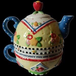 Michel & company teacup & pot combination multicolor